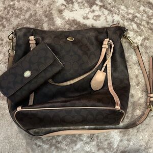 Coach Purse with wallet and checkbook cover